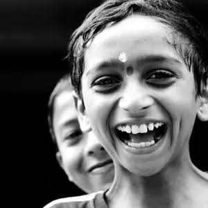 Happy children smiling